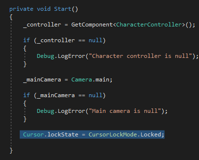 How to lock & hide the cursor in Unity - Game Dev Beginner