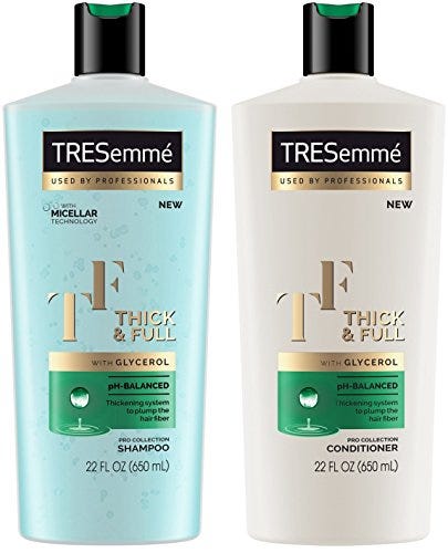 Tresemme Pro Collection Haircare — Thick & Full — With Glycerol ...