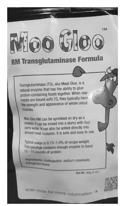 Moo Gloo Transglutaminase TG Meat Glue - RM Formula - 50g/2oz