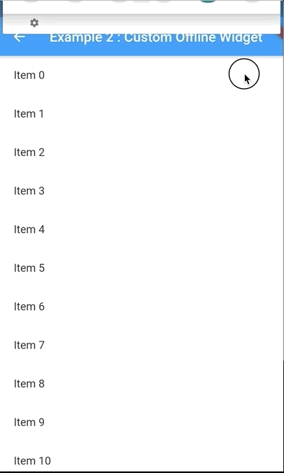 Provide your own Custom Offline Widget