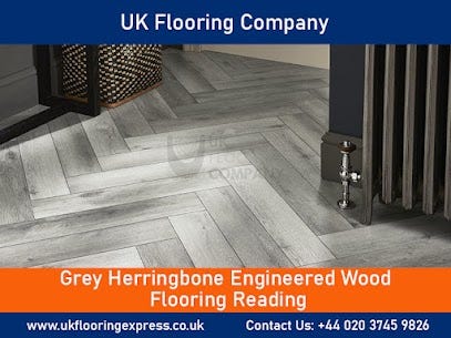 Grey Herringbone Engineered Wood Flooring in Reading | UK Flooring