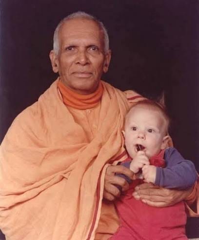 Srimat Swami Ranganathanandaji Maharaj (1908–2005). 13th President of the Ramkarishna Math and Mission. This photograph has hung in my family home for many years and remains one of my favourite images of my Gurudev.