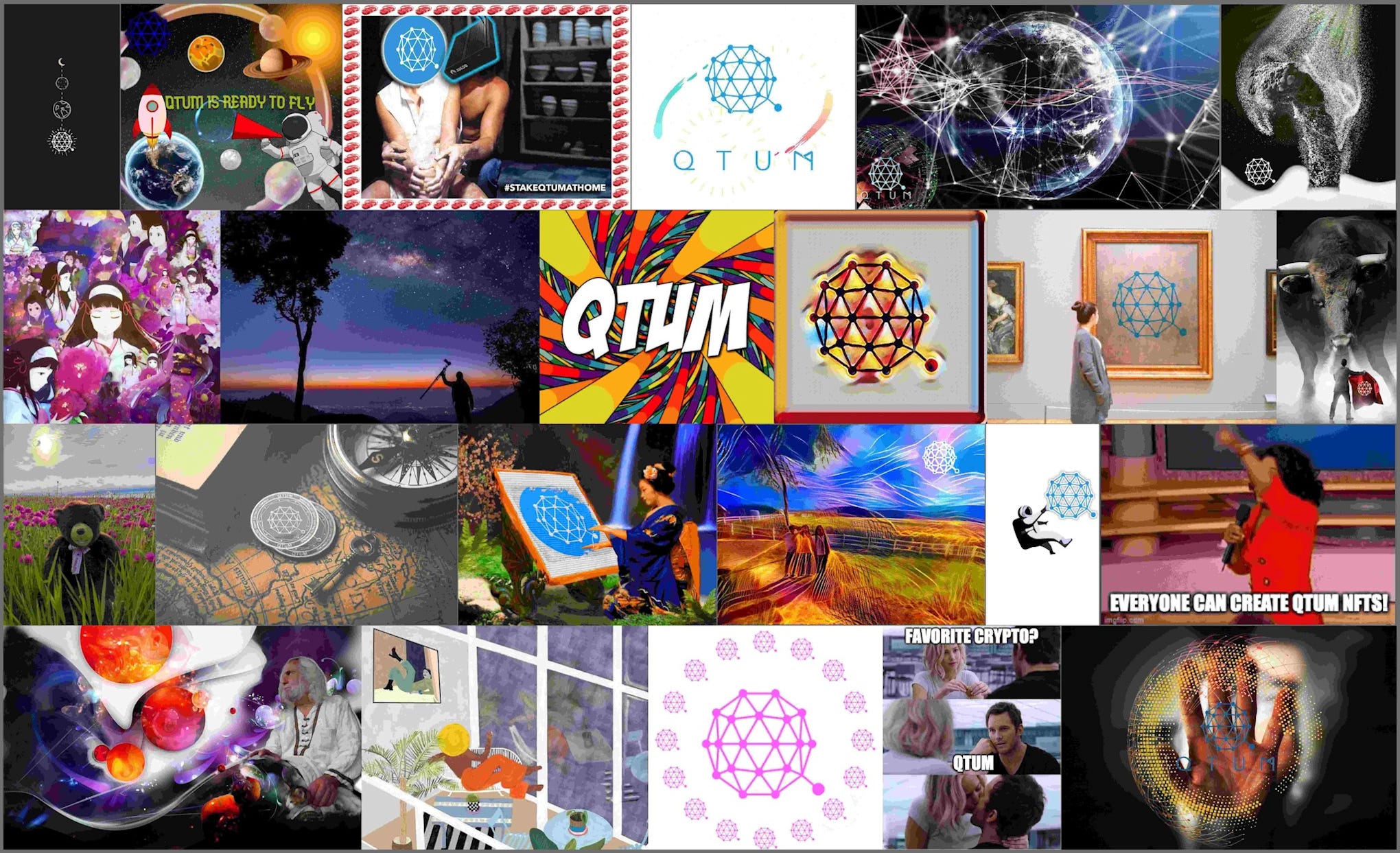 Crypto Canvas Week One Results. Results and images from the first week… |  by Qtum | Medium