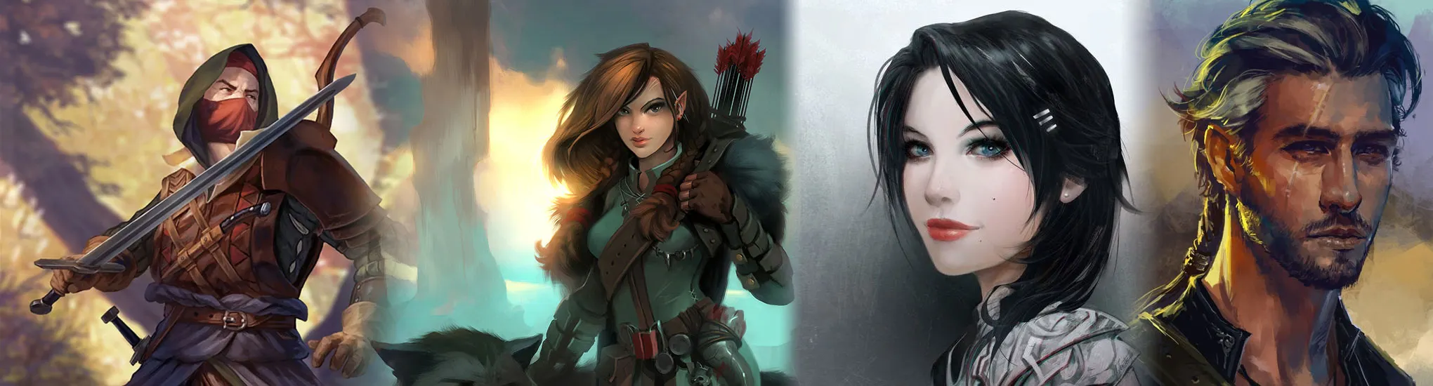 Half-Elf Witcher Wiki, Half-Elf Crowfall Wiki, Trey by Milica Jevtic and Gods & Kings: Endless War Wiki