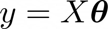 The closed-form expression for the least squares solution