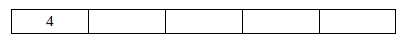Number “4” in the first cell