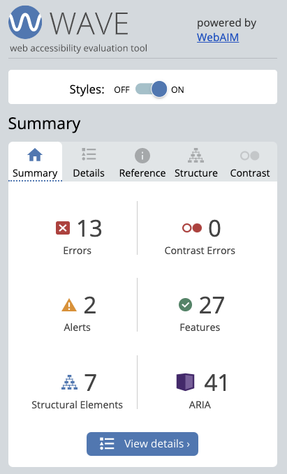 How to Use the WAVE Web Accessibility Evaluation Tool | by Jennifer Grenier  Diaz | Medium