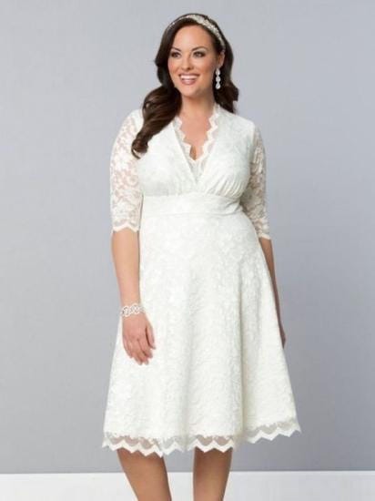 Short Wedding Dress for Summer Weddings, Light and Breathable main image 1