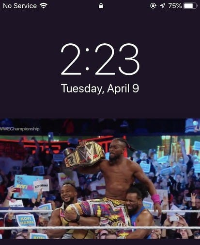 This was my lockscreen on my phone for a solid two weeks before changing it to some inspirational quote lol.