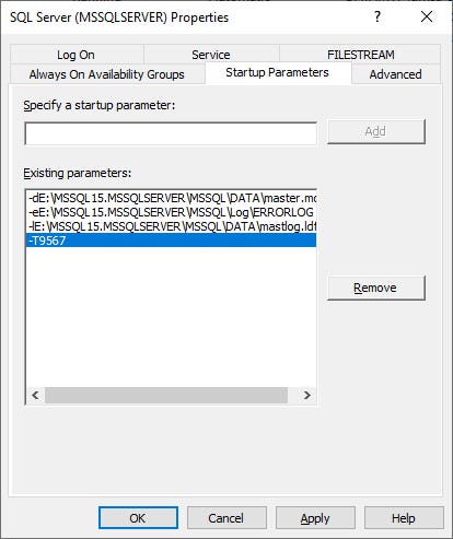 SQL Server Properties
