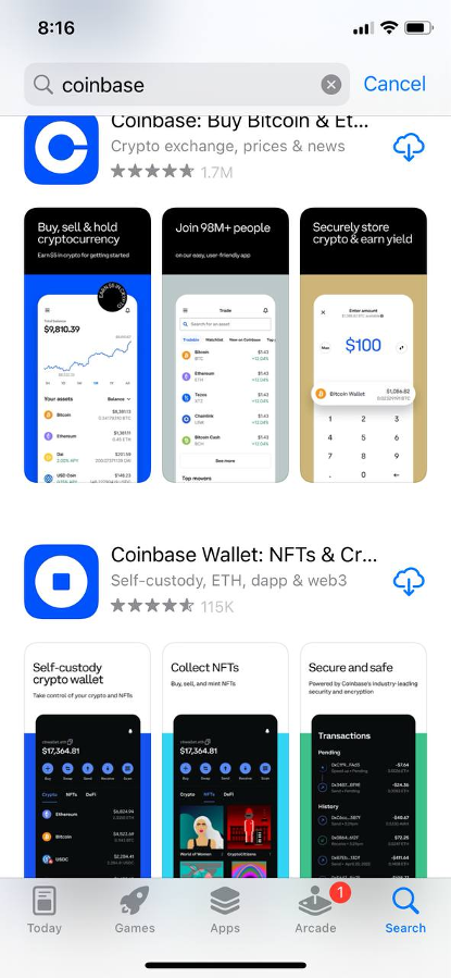 Tutorial for Coinbase wallet download, subscription & escrow | by