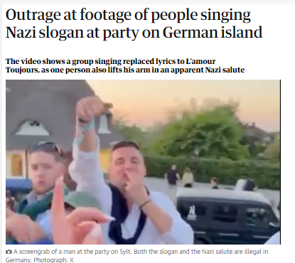 Outrage Erupts Over Viral Video of Nazi Slogan Singing at Elite German