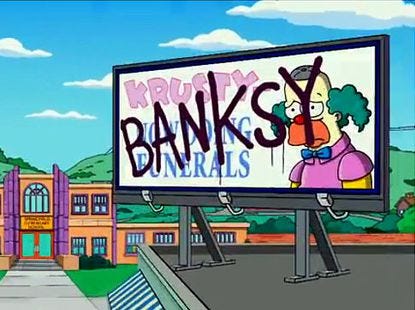 415px x 310px - American Graffiti: The Simpsons, Banksy & the Culture Industry | by Matt  Clarke | Medium