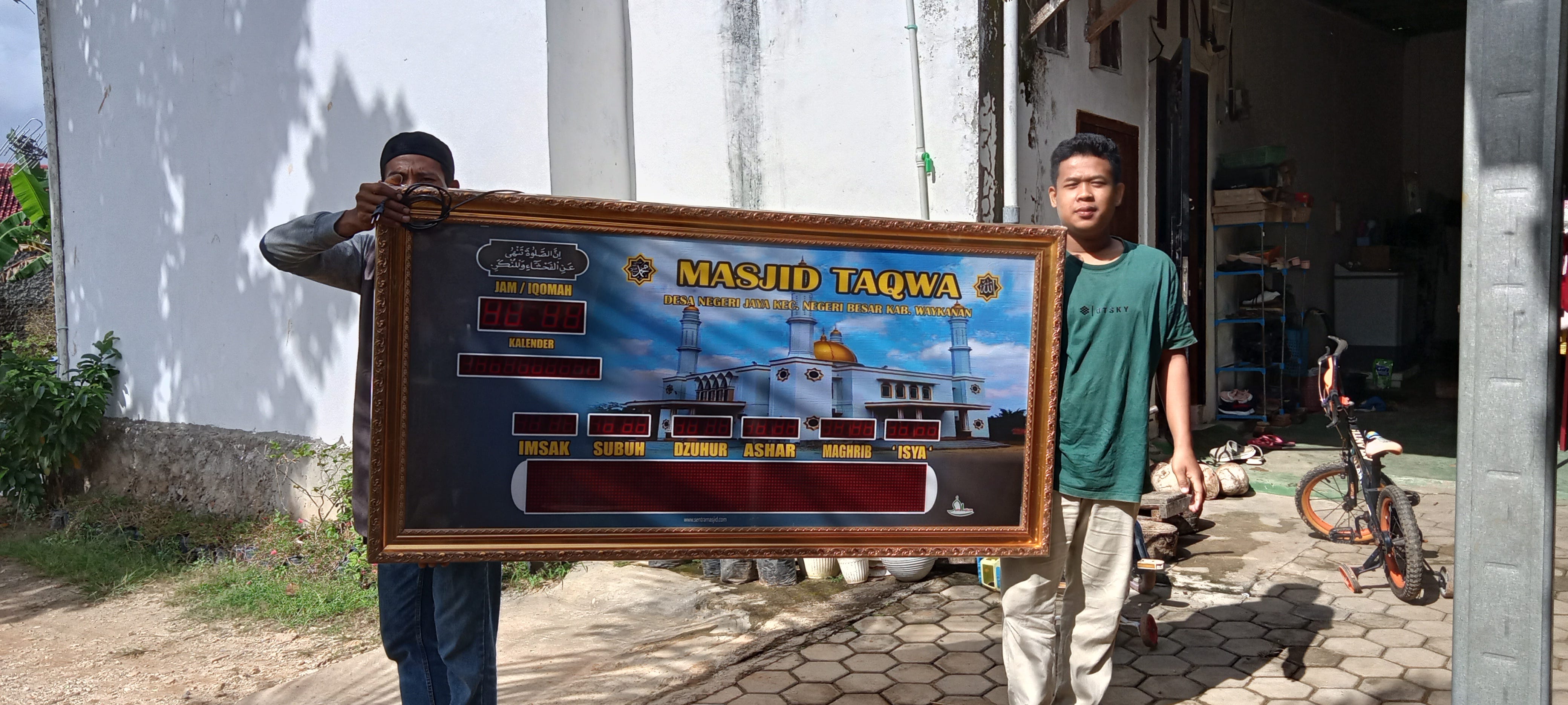 pusat jam masjid digital dan running text