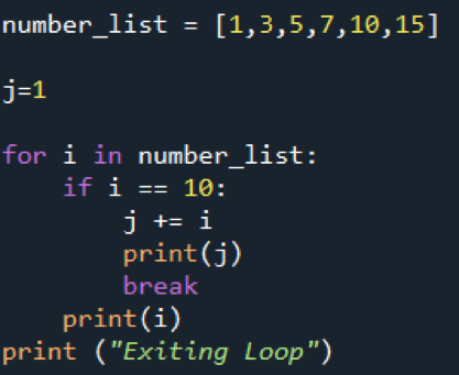 Using Break, Continue, and Pass optionality when encountered with ...