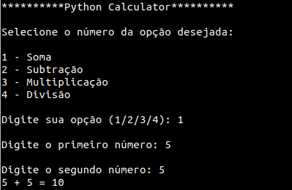 Calculadora em python. Neste artigo, iremos aprender como… | by Larissa  Sales | Medium