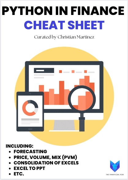 Cheat Sheet of Python for Finance and FP&A: 5 Easy Ways to use Python ...
