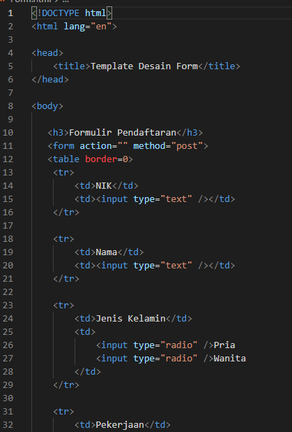 Cara Membuat Form - Irmaaliaa - Medium