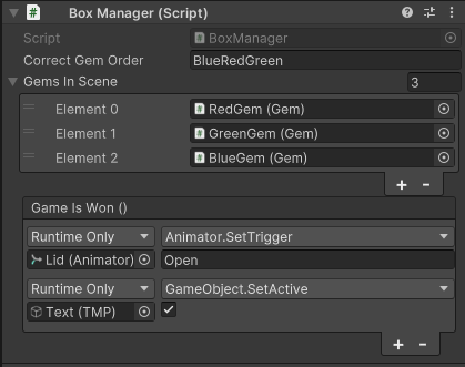 Using Parameters And Class Communication To Check A Combo 