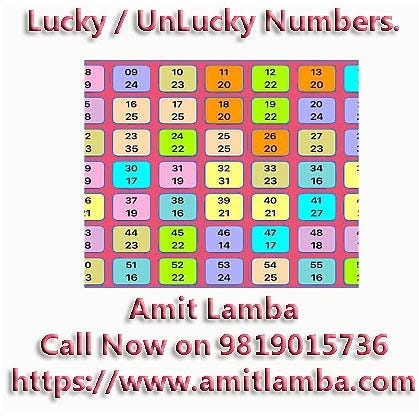 Lucky Numbers Unlucky Numbers in Numerology:, by Amit lamba