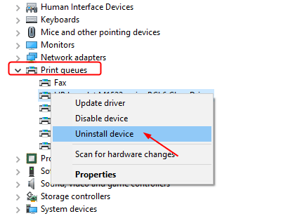 Uninstall device