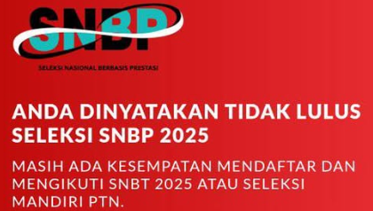 Aku berkali-kali gagal meraih sekolah dan kampus impian.