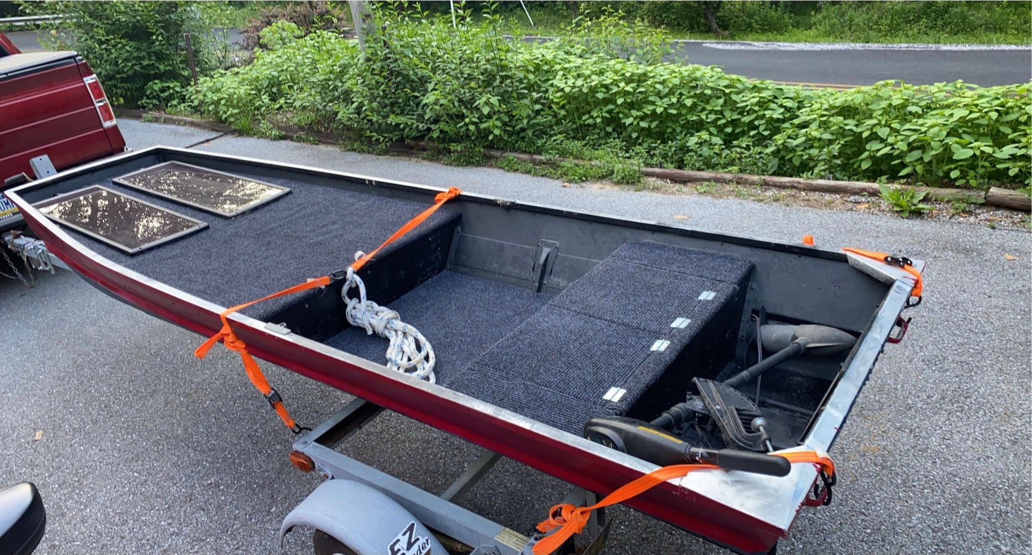 DIY Jon Boat Storage (Adding hatch lids to the benches and a drain plug) 