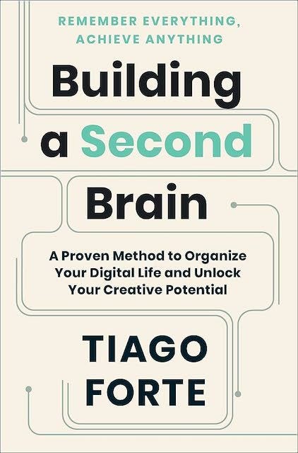 “Building a Second Brain: A Proven Method to Organise Your Digital Life and Unlock Your Creative Potential”, Tiago Forte