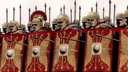 ancient roman shields