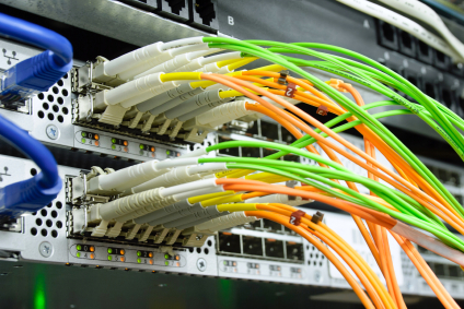 What is a fiber-optic cable in computer network?