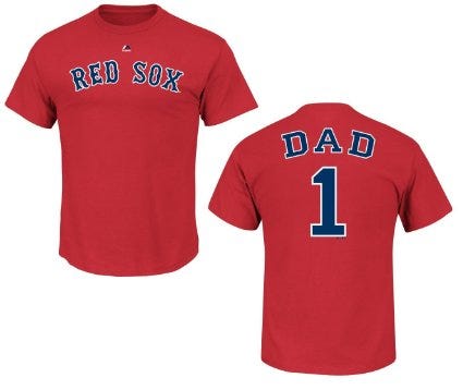 1 dad red sox shirt