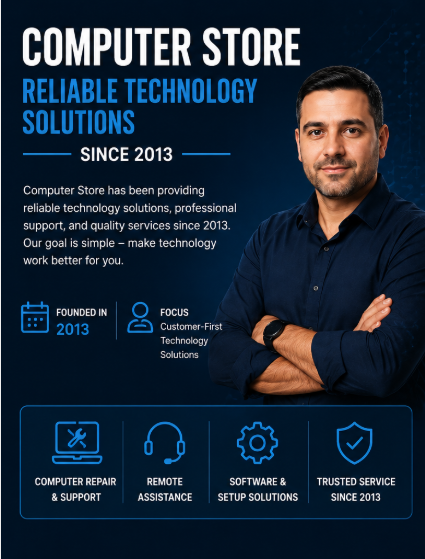 Computer Store — Reliable Technology Solutions Since 2013