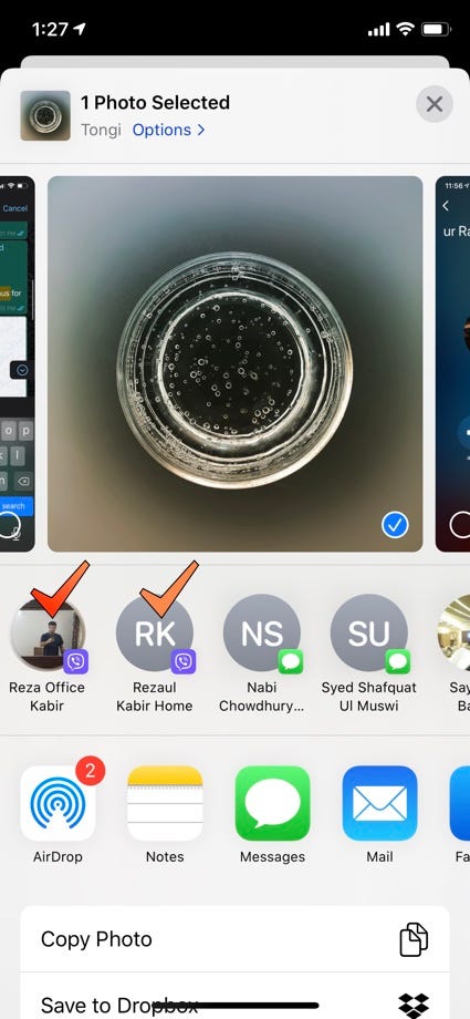 How to hide Viber contacts from showing up on iPhone share sheets without deleting messages | by