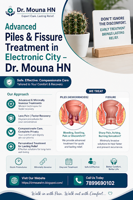 Advanced Piles & Fissure Treatment in Electronic City — Dr. Mouna HN