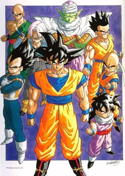 Dragon Ball Z Characters Through The Years