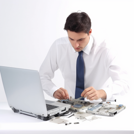 Image of an technician repairing computer in Archerfield