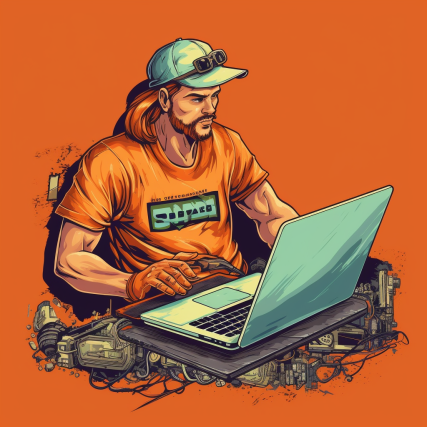 image of technician repairing a computer in Forest Lake