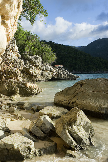 Caribbean shores at Labadee beach, Haiti