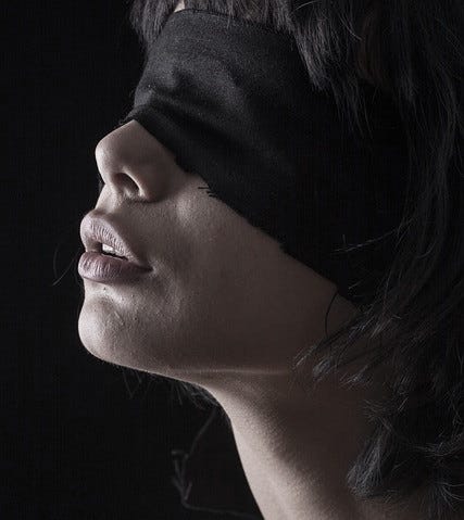 Blindfolded Innocence  Blindfold, Innocent, Let it be