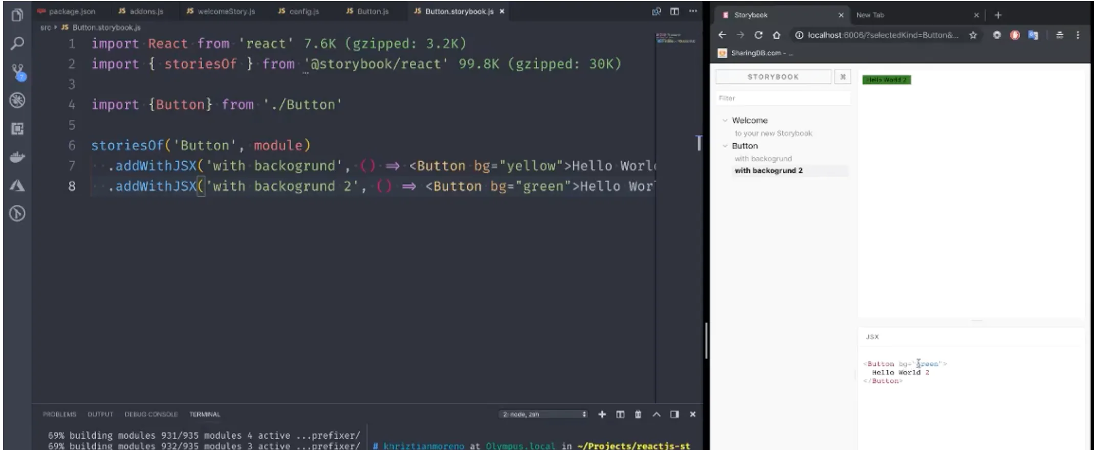 Storybook React
