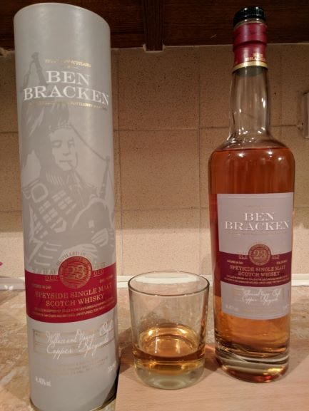 Lidl\'s Ben Bracken by Speyside | Year Single Alan Whisky Medium 23 Marshall Malt | Old