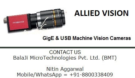 ALLIED VISION TECHNOLOGIES — MACHINE VISION CAMERA - NITIN AGGARWAL ...