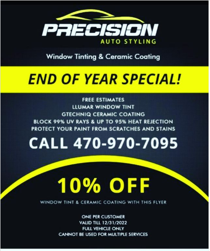 Automotive Paint Protection Ceramic Reflective Tint | Precision Tintga ...