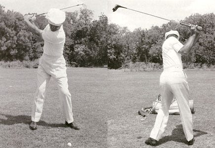 Impact Position for the Golf Swing (rear view)