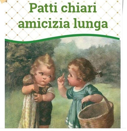 Patti chiari amicizia lunga