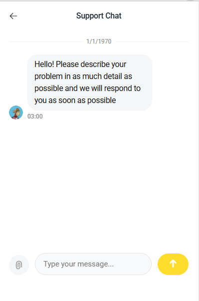 Support chat graphic