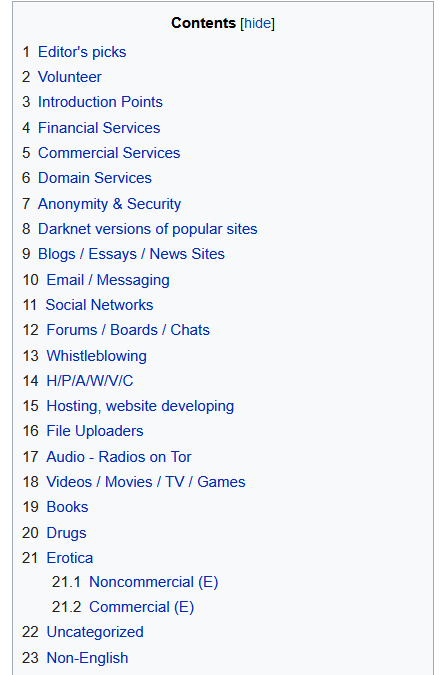 What is The Hidden wiki?. The Hidden Wiki is a dark web version… | by Mr  tambourine man | Medium
