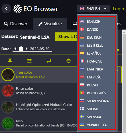 EO Browser Updates — Summer 2023