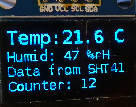 Use an SHT41 Environment Sensor with an ESP32-H2 Super Mini Development Board and get indoor…