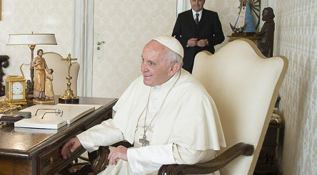 The Pope receives 8.65 dollars.